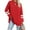 Red, variant on OKBOP Red High Tops,Casual Solid Long Sleeve Shoulder Drop Round Neck T-Shirt Long Sleeve Blouse Yellow Shirt