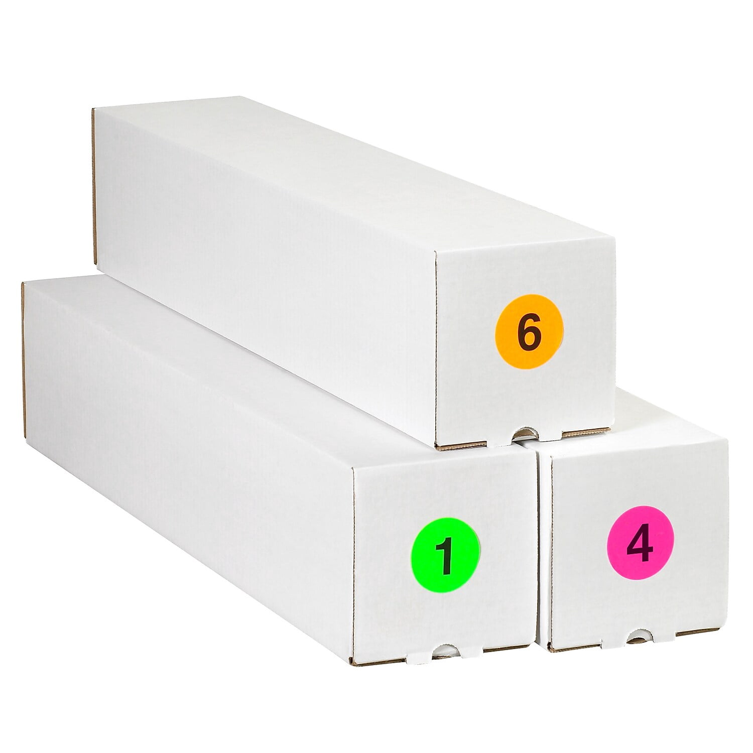 Tape Logic Easy Order Packs Numbers (1-10) 2" Circle Assorted Colors 10/Case DL1240