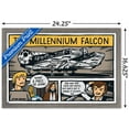 thumbnail image 3 of Star Wars: Saga - Millennium Falcon Comic Wall Poster, 14.725" x 22.375", Framed, 3 of 3