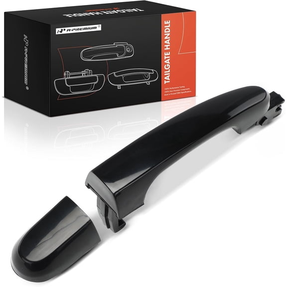 A-Premium Rear Right Passenger Side Exterior Door Handle Compatible with Kia Sportage 2005 2006 2007 2008 2009 2010, Black