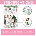 thumbnail image 7 of Christmas Tablecloth Pink Watercolor Nutcracker Fabric Table Cloth Washable Table Cover for Picnic Dinner Table Home Kitchen Xmas Party Decor, 60 x 102 Inch, 7 of 7
