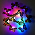 thumbnail image 4 of Luces LED decorativas, despegar y pegar, lámpara de noche con forma de mariposa con cinta adhesiva de doble cara, usos múltiples para dormitorio, hogar, bares, cafeterías, restaurantes, bodas,, 4 of 7