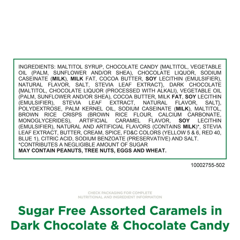 RUSSELL STOVER Sugar Free Assorted Caramels in Chocolate Candy