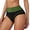 Green, variant on CAIXIA Plus Size Underwear for Women No Panty Line Panties for Women Pack Cotton Lace Hipster Low Rise Ladies Hipster Briefs Bikini Panties