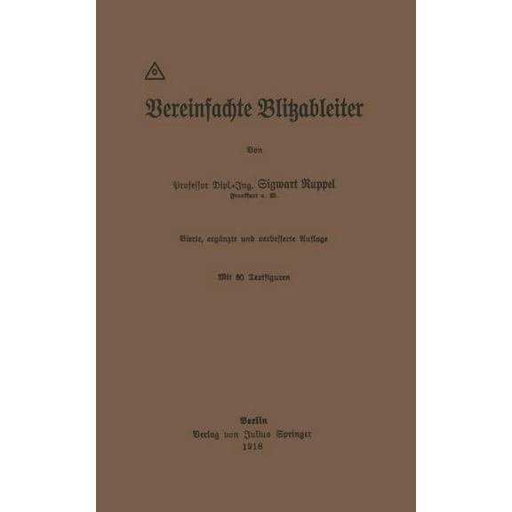 Vereinfachte Blitzableiter, (Paperback)