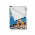 thumbnail image 2 of City Old Houses Soft Flannel Fleece Throw Blanket, Old Classic Architecture of Nyhavn in Copenhagen Denmark Blue Sky Clouds, Cozy Plush for Indoor and Outdoor Use, 50" x 60", Multicolor, by Ambesonne, 2 of 6