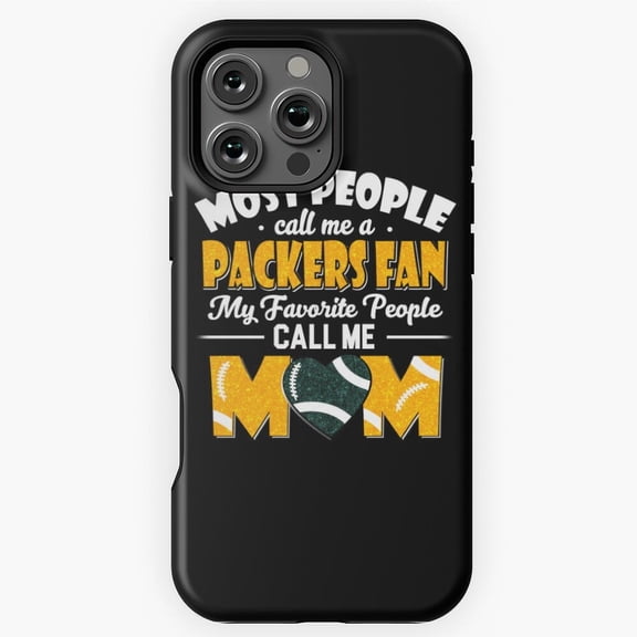 Packers Fan Favorite People Call Me Mom Phone Case for iPhone 16 15 14 13 12 11 Pro Max