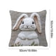 thumbnail image 3 of Cojín lumbar con estampado de conejo y relleno decorativo | Funda extraíble y lavable de pelusa corta | Soporte suave para la espalda, ideal para sofá, cama, sillón, oficina y decoración del hogar., 3 of 6