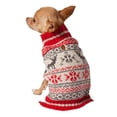thumbnail image 1 of Holiday Time Red Moose Fair Isle Dog Sweater, 1 of 3