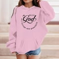 thumbnail image 2 of XEGLSBU Hoodies for Girls 10-12 Baggy Preppy Girl's Boy's Hoodie Long Sleeve Soft Sweatshirt Graphic Hoody Kids Cute Pullovers Top Clothes For Girls d-Pink Size 7-8 Years, 2 of 4