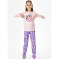 thumbnail image 3 of Beezizac Cute Panda & Donut Snug-fit Pajama Set for Girls Long Set Outfit Nighty Size 5T, 3 of 7