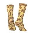 thumbnail image 3 of Goofa Hot Dogs Printed Men's Crew Socks, Soft Durable Breathable Moisture-Wicking with Odor Control Cotton socks, 3 of 9