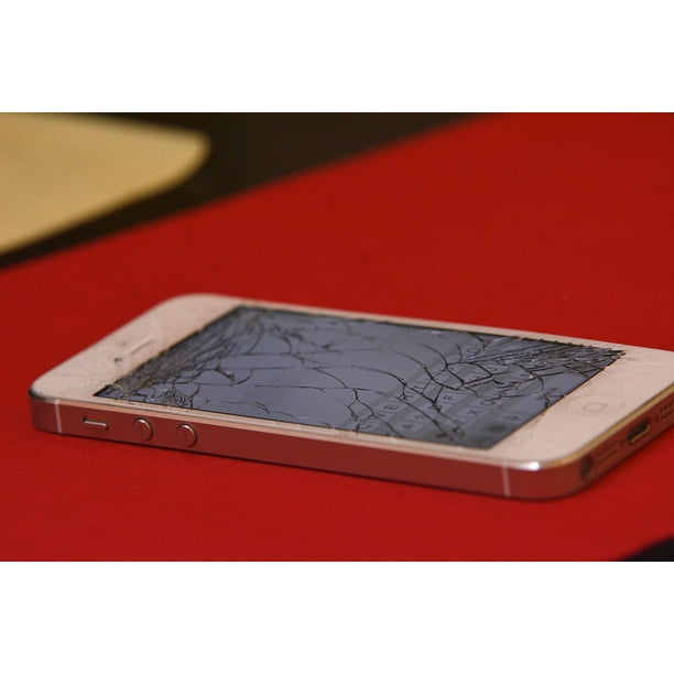 Phone Mobile Cracked Shattered Screen Iphone 12 Inch By 18 Inch Laminated Poster With Bright Colors And Vivid Imagery Fits Perfectly In Many Attractive Frames Walmart Com Walmart Com