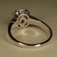 thumbnail image 2 of Art Deco Vintage 2.5Ct Simulated Diamond Engagement Ring 14K White Gold Plated Round Cut Pure 925 Sterling Silver, 2 of 4
