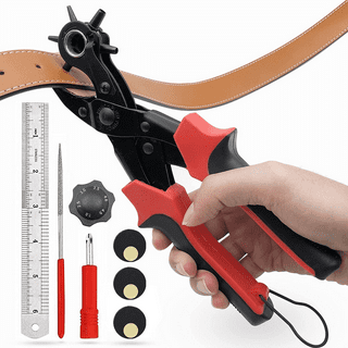 Stitching Hole Punch BUTUZE,4mm Silent Leather Hand Pliers（French