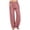 Pink, variant on Wide Leg Trousers Women Plus Size Solid Color Wide Leg Elastic Waisted Lounge Jogger Athletic Pants with Pockets