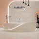 thumbnail image 5 of Church Office Reception Desk Front Cashier Shop Counter Study Reception Desks Receptionist Console Bureau Meuble Salon Furniture My Lux Decor Round, 5 of 16