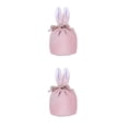 thumbnail image 4 of Monstrate Excelentes bolsas de regalo de conejitos para Pascua, lindas y fáciles de llevar, decoraciones de Pascua ampliamente utilizadas, RBD- RBD-TR rosa claro 9*13cm 2Conjunto, 4 of 6