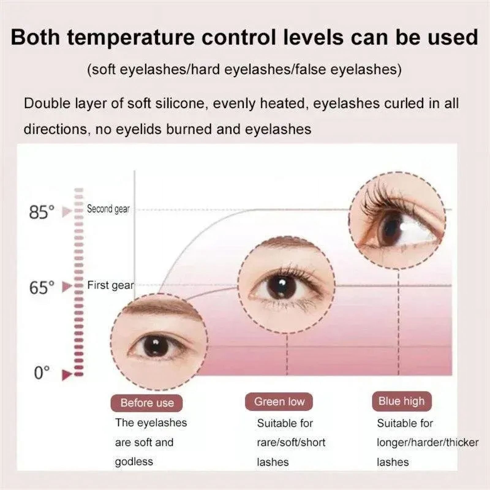 CNKESS Factory wholesale  Mini Heated Eyelash Curler Portable Eyelash curler  Rechargeable Heated Eyelash Curler