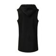 thumbnail image 4 of Black and Friday Clothing Sales Idoravan Long Vest for Women Sleeveless,Women Winter Solid Plus Velvet Coat Sleeveless Horn Buckle Pocket Over Coat Tops Black M, 4 of 5