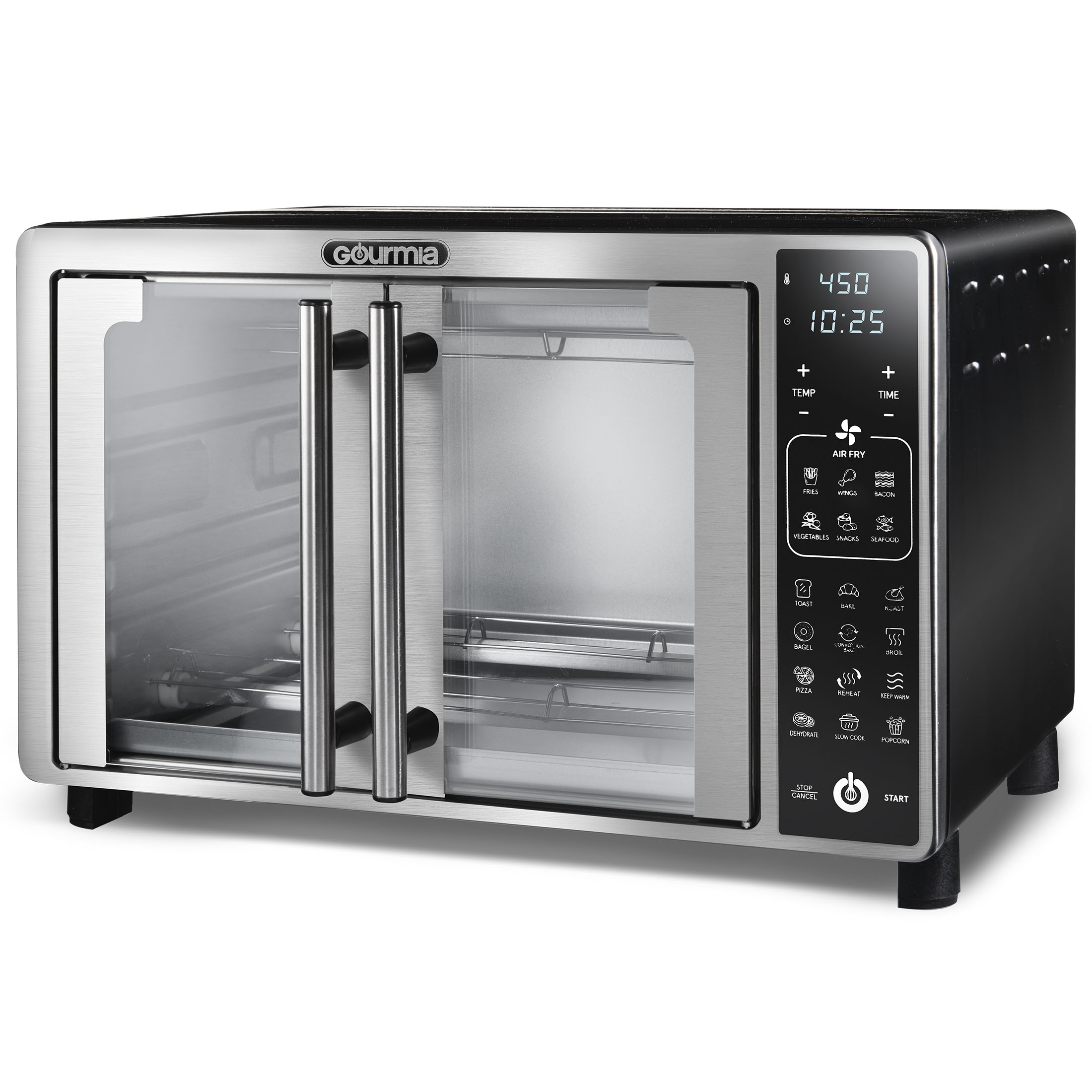 Gourmia Digital Air Fryer Toaster Oven with Single-Pull French Doors, New - image 6 of 7