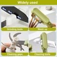 thumbnail image 6 of 4 in 1 Cleaning Brush for Knives, 2024 New Knife Brush Multifunctional Blade Cleaning Brush Crevice Cleaning Brush, Knife Sharpening Double Sided Stain Removal for Kitchen Utensils (Green), 6 of 6
