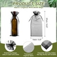 thumbnail image 2 of 14.5 x 5.5 inch Organza Wine Bags, 20Pcs Drawstring Organza Bottle Gift Bags Sheer Wine Wrapping Bag for Bottle Wrap Birthday Christmas Wedding Party Favors, Black, 2 of 7