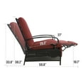thumbnail image 5 of KOZYARD  Adjustable Patio Reclining Lounge Chair Burgundy, 5 of 5