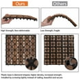 thumbnail image 5 of Yaheetech 12” x 12” Interlocking Fir Wood Tiles Indoor & Outdoor for Patio Garden, Brown, 5 of 8