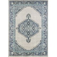 thumbnail image 2 of Handcraft Rugs Persian Rug - Faded, Oriental Distressed Area Rug - Modern Vintage Design Persian Area Rug - Abstract, Multicolor Kashan Design Persian Rug - Ivory/Beige/Aqua Blue/Navy 8 x 10 feet, 2 of 6
