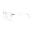 thumbnail image 6 of Retro Vintage Style Thick Plastic Horn Rim Blue Light Filter Computer Glasses Clear, 6 of 8