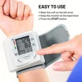 thumbnail image 6 of Automatic Wrist Blood Pressure Monitor Wrist Cuff with LCD Glass Curtain - Adjustable Cuff, Pulse Rate Detection & Irregular Heartbeat Alarm, 6 of 8