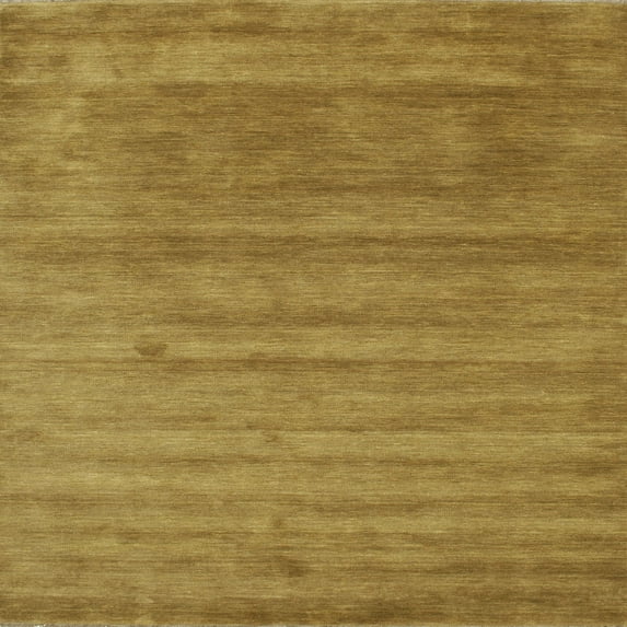 Ahgly Company Indoor Square Contemporary Caramel Brown Abstract Area Rugs, 4' Square