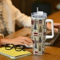 thumbnail image 6 of Fotbe Rustic Plaid Forest Lodge Pattern 40oz Ice Bully With Handle And Straw Stainless Steel Vacuum Insulated Cup And 2 In 1 Straw Lid, 6 of 8