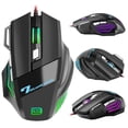 thumbnail image 1 of BAJEAL Wired USB Computer Ergonomic Optical Gaming with RGB Lighting Side Buttons for Forward and Backward Navigation 4 Adjustable DPI up to 32 Windows OS Compatible, 1 of 4