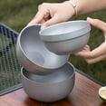 thumbnail image 3 of 600 ML Titanium Bowl Double Wall Insulated Camping Bowl, Ultralight And Compact Bowls for Soup, Rice & Food Portable & Metal Tableware for Backpacking, Camping, And Survival, 3 of 9