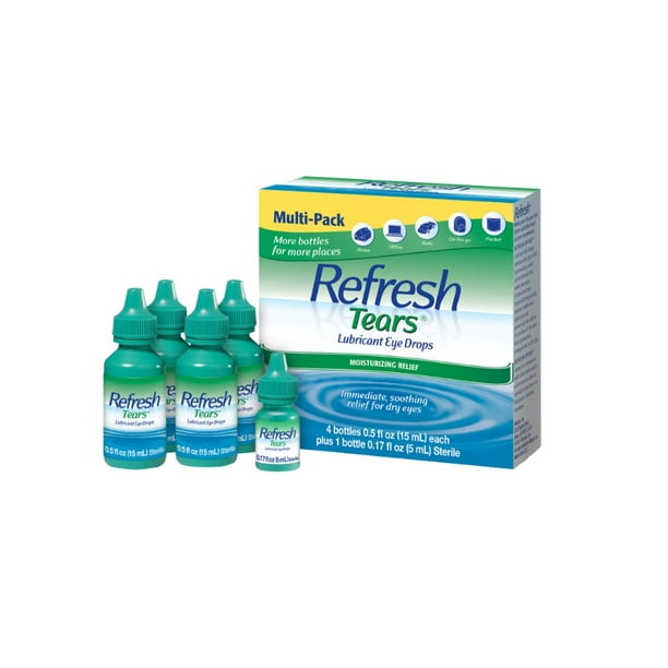 Refresh Tears Lubricant Eye Drops MultiPack, 65 Ml 4 Bottles, 15