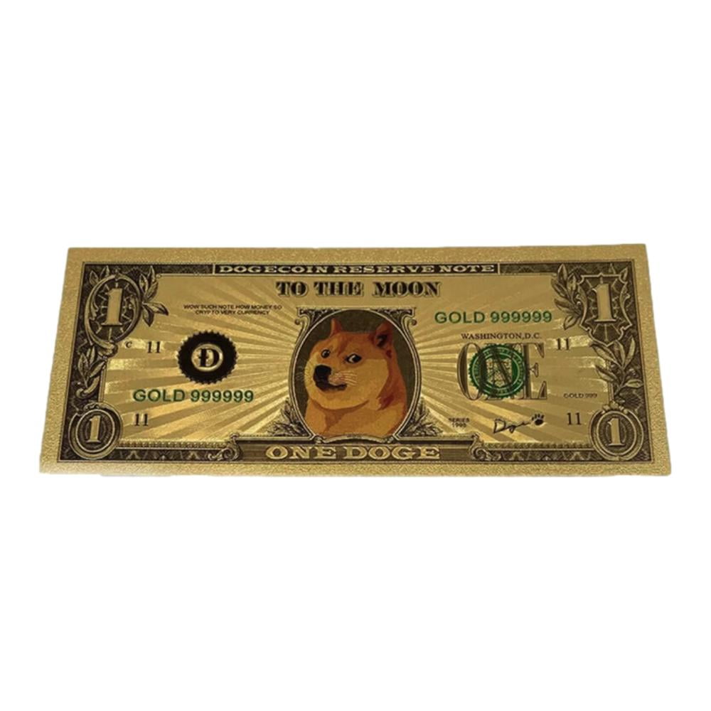 10 Gold Leaf Banknotes 24K Foil Notes Dollar Currency Paper Coins Money Federal 
