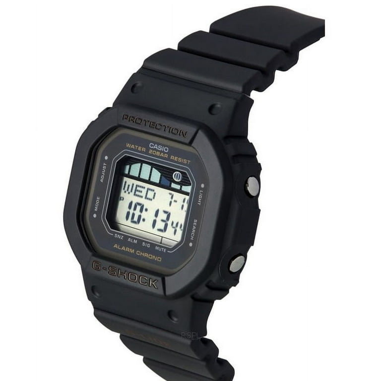 G-Shock G-Lide Digital Watch With And Tide GLX-S5600-1 Quartz Graphs 200M Moon Women\'s Casio