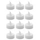 thumbnail image 1 of ckepdyeh 12 velas blancas cálidas sin llama a batería con luces LED intermitentes y brillantes para deseos, 1 of 8