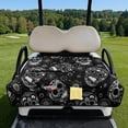 thumbnail image 2 of Pzuqiu Golf Cart Accessories Seat Cover Quilted Polyester Material, Compatible with Outdoor Club Carts, for EZGO 2 Person Carts Yamaha, Sugar Skulls Mexican, 2 of 9