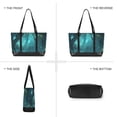 thumbnail image 6 of FORMRS Canvas Laptop Tote Bag for Women with 15.6" Computer Compartments Shoulder Handbag, Magical Forest, 6 of 7
