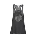 thumbnail image 1 of Thread Tank Mug Glass Sketch Women's Sleeveless Flowy Racerback Tank Top Charcoal Small, 1 of 5
