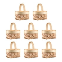 Shuliwen mini basket 8pcs Mini Small Woven Holiday Candy Wedding Candy Gift