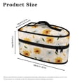 thumbnail image 6 of HELLHERO Sunflower and Daisy Pattern Iron Holder Bag with Zipper Handle Handheld Steam Iron Carrying Case, Bag Only, 6 of 6