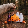thumbnail image 7 of Mini Handheld LED Jack O Lantern Light, Battery Operated Halloween Pumpkin Lamp, Portable Decor for Mantel, Party, Tabletop, Indoor Home, Trick or Treat & Holiday Accent, B, 7 of 7