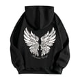 thumbnail image 7 of Puliio Womens Full Zip Up Hoodie Oversized Vintage Graphic Print Warm Fall Sweatshirt With Side Pockets, 7 of 7