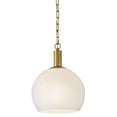 thumbnail image 2 of 84287LCB Lark Rivi - 12W 1 LED Medium Pendant-17 Inch Tall and 13 Inch Wide-Lacquered Brass Finish, 2 of 12