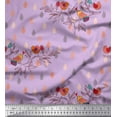 thumbnail image 1 of Soimoi Viscose Chiffon Fabric Feather,Branch & Bird Kids Decor Fabric Printed Yard 42 Inch Wide, 1 of 3