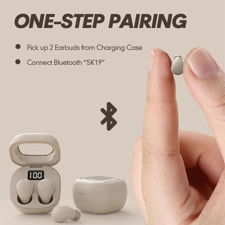 zhizaokeji Smallest Invisible Wireless Earbuds for Sleeping, Noise